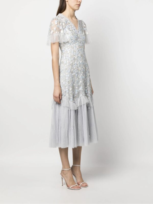 Needle & Thread midi bordado azul cielo - Imagen 4