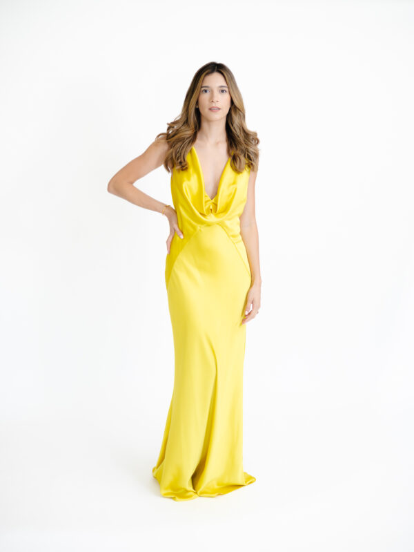 Pinko Satin Amarillo liso