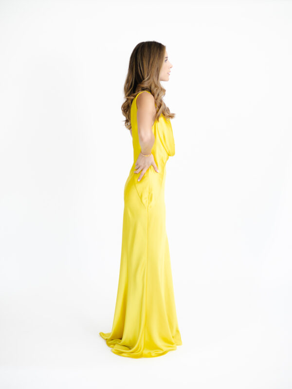 Pinko Satin Amarillo liso - Imagen 4