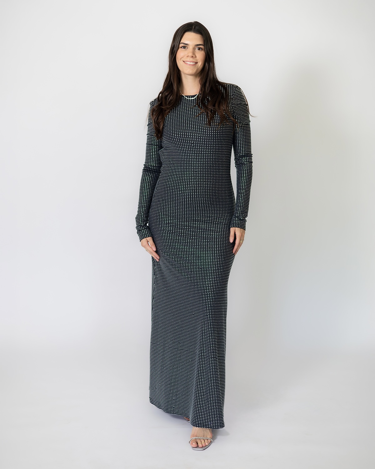 WeWoreWhat Embellished dress manga larga - Imagen 6