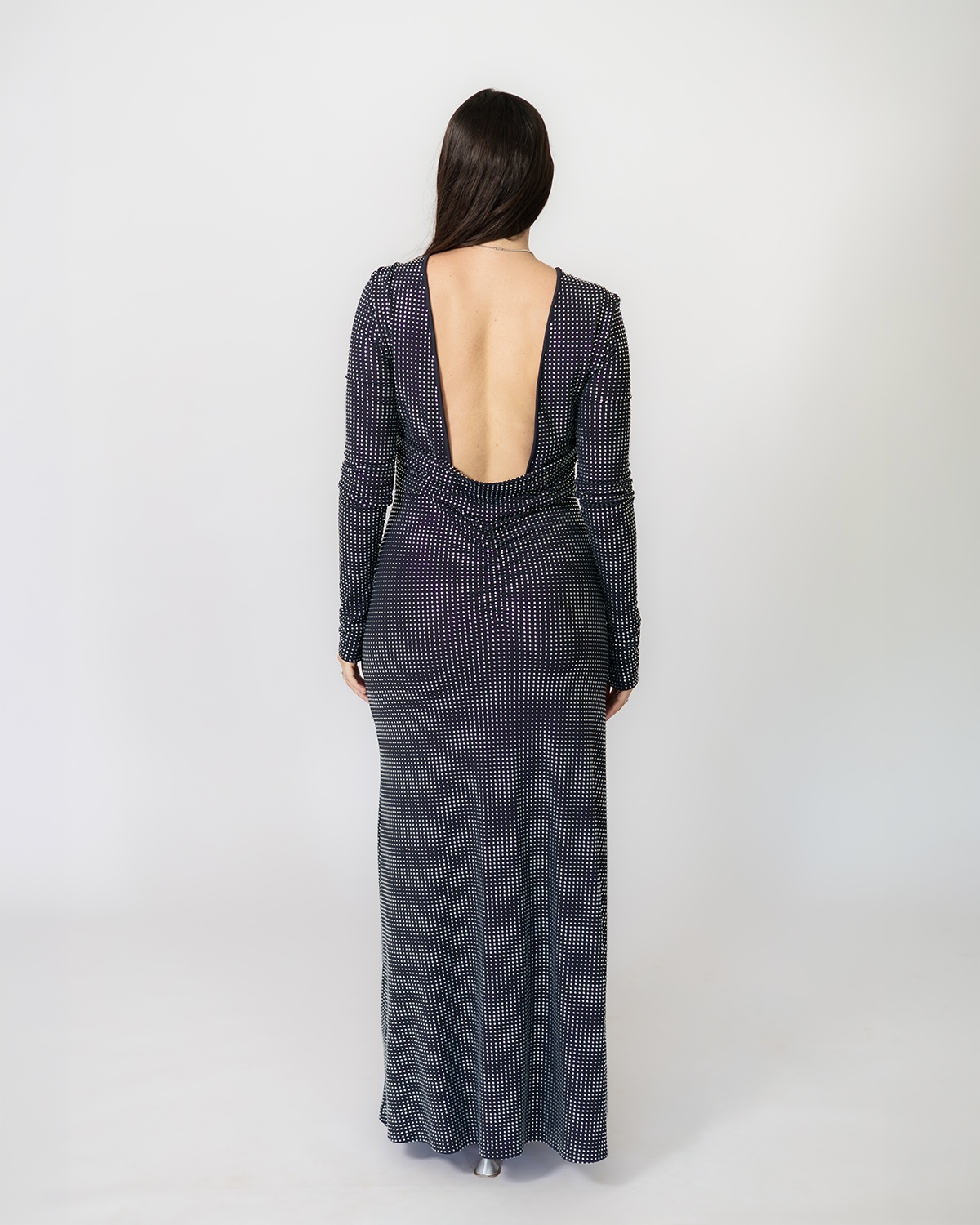 WeWoreWhat Embellished dress manga larga - Imagen 3