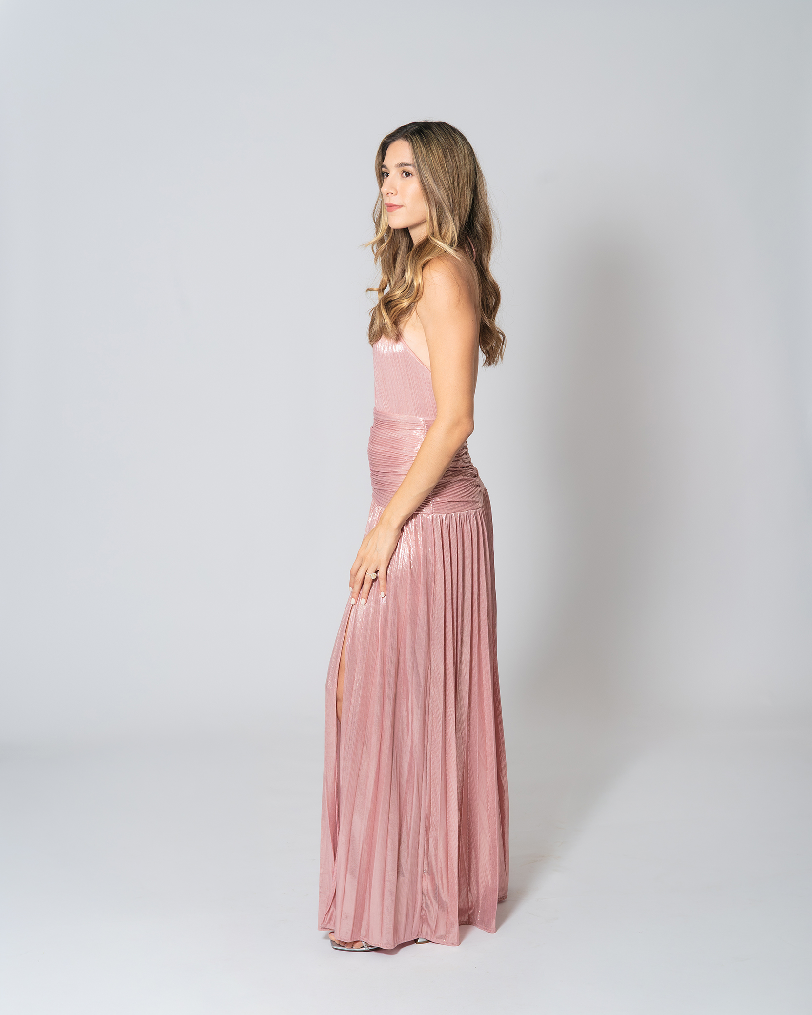 La Percha Halter rosa metálico - Imagen 3