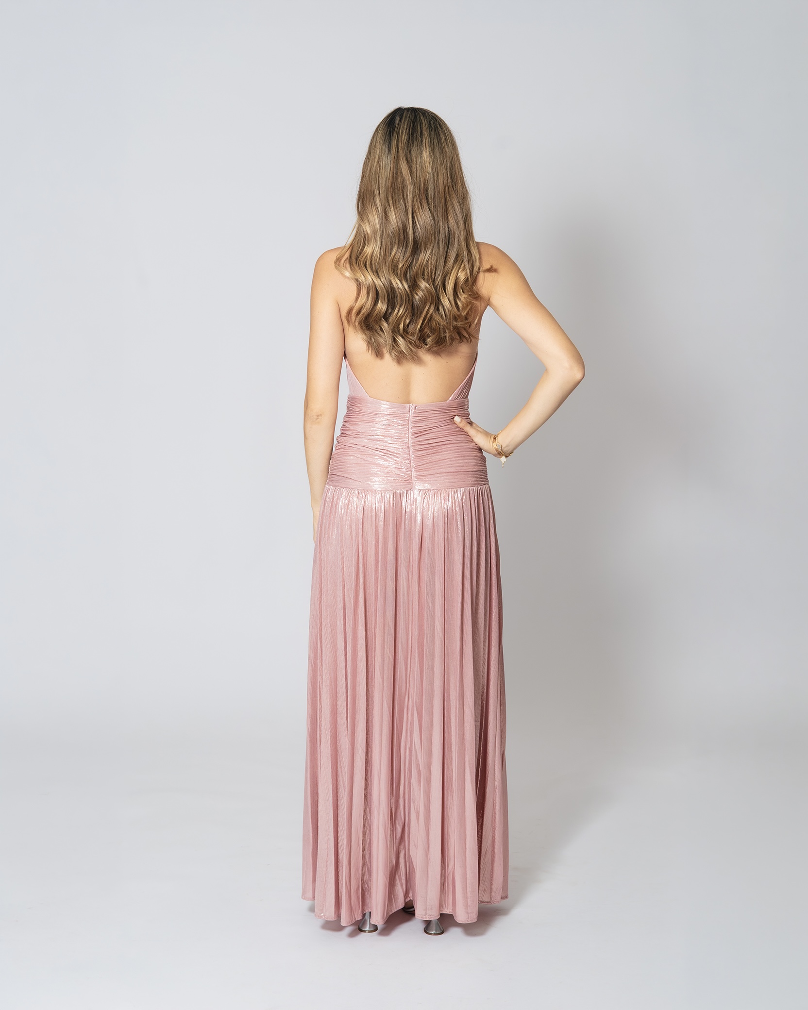 La Percha Halter rosa metálico - Imagen 4