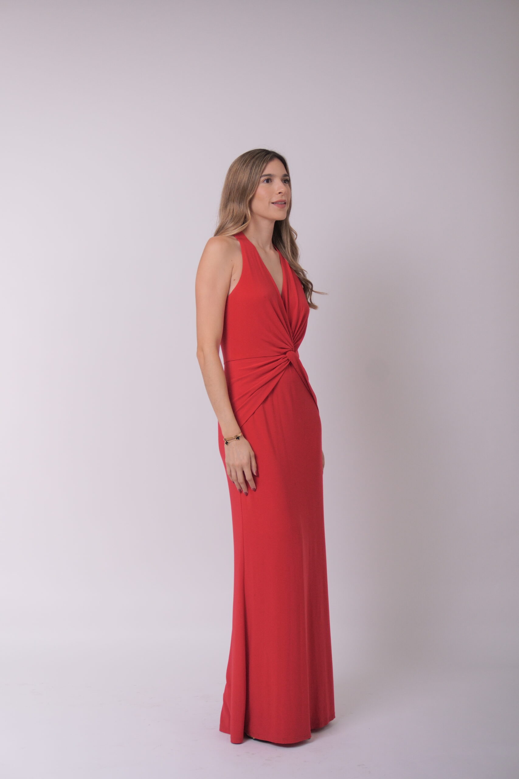 La Percha Rojo con nudo frontal - Imagen 5