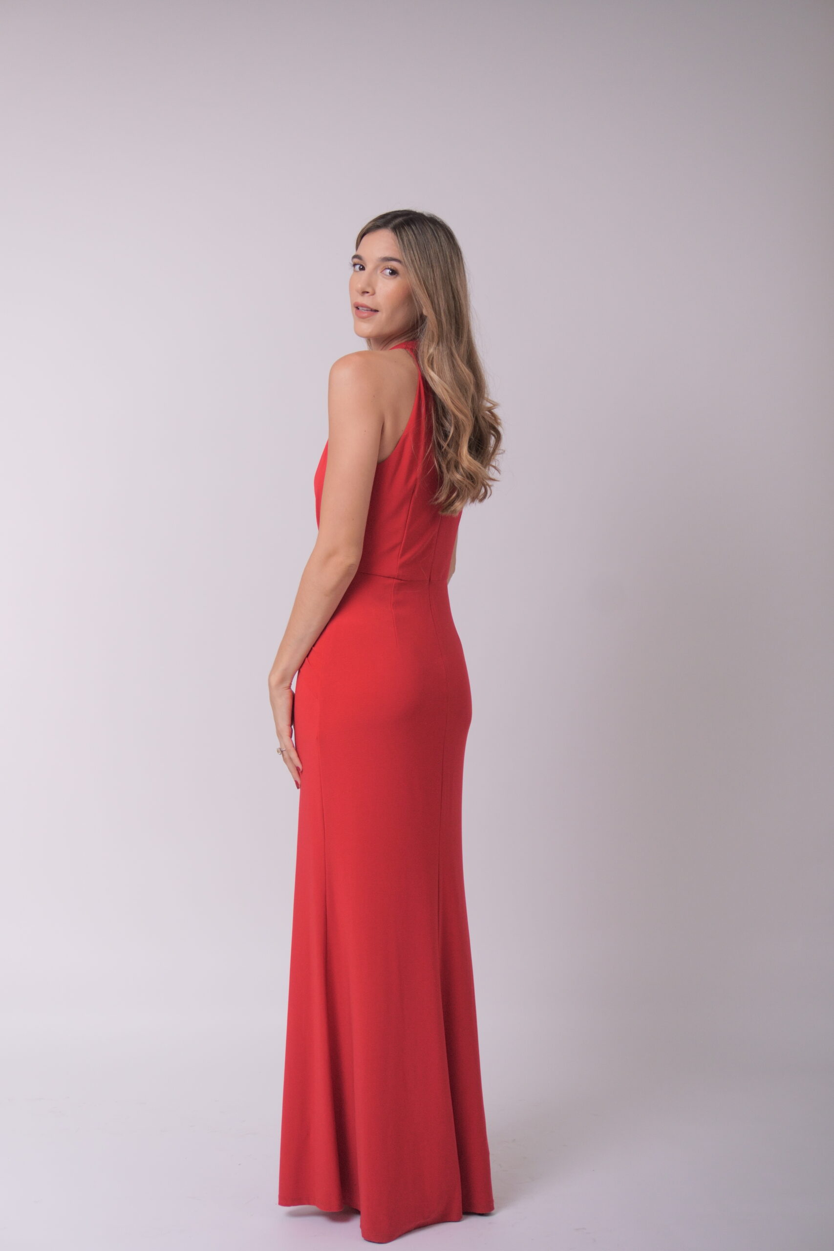La Percha Rojo con nudo frontal - Imagen 6